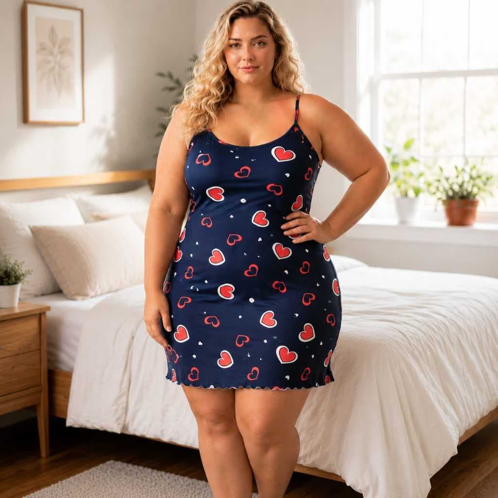 Camisola Feminina Plus Size Sensual Elegante Vestido Tubinho Roupa de Dormir