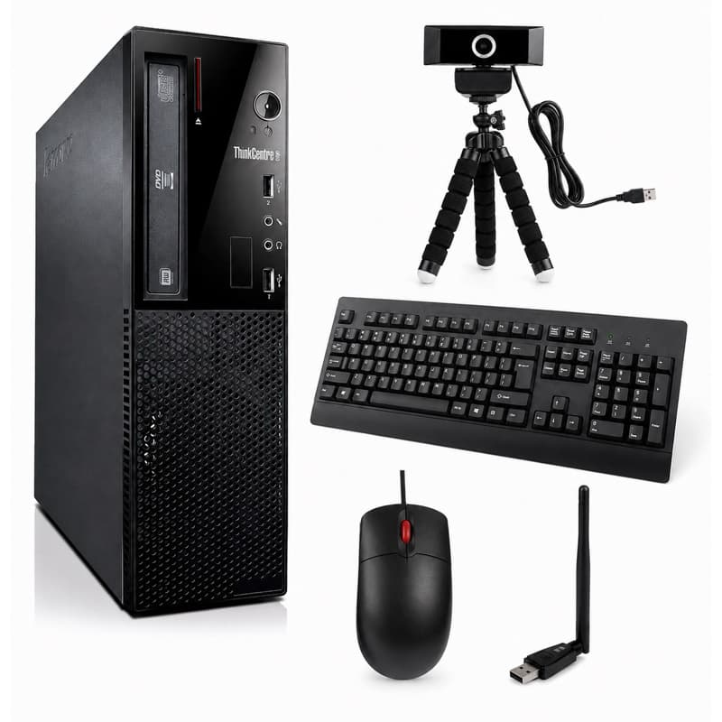 PC LENOVO I5 4th / 8gb RAM / 120gb SSD+500 HD / WI-FI / TECLADO / MOUSE / WEBCAM / COMPLETO / ESTUDO / TRABALHO