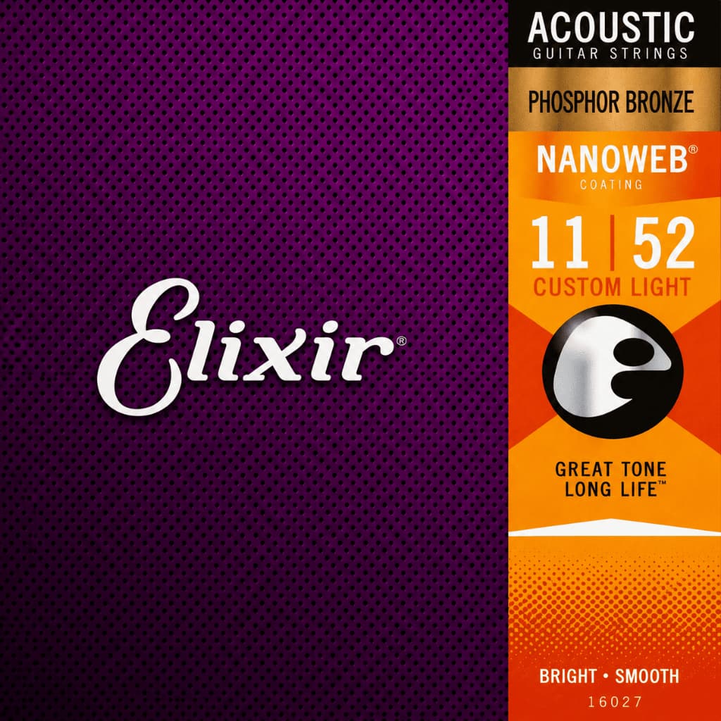 Encordoamento Para Violão Aço 0.11 Elixir 16027 Bronze