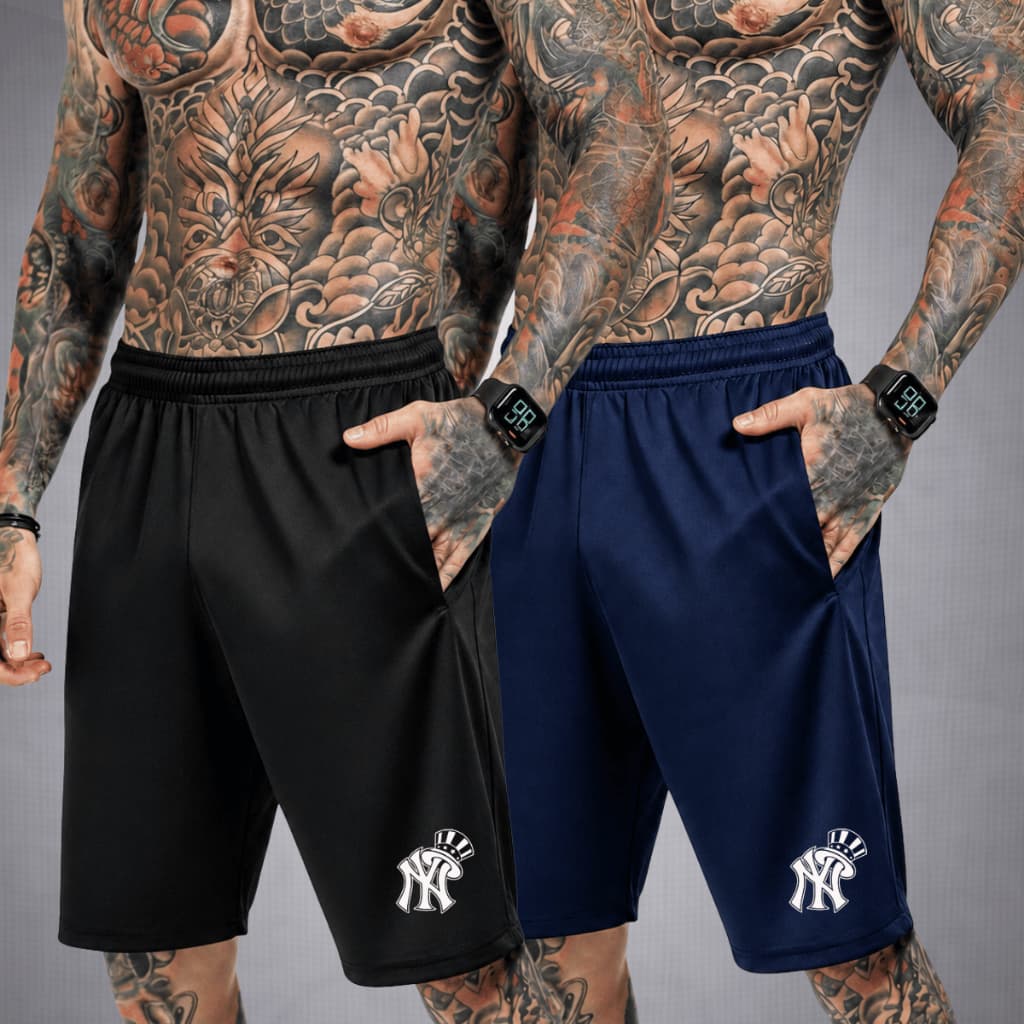 Kit 2 Bermuda Dry Fit Esportiva Masculina Short Confortável para Academia e Dia a Dia