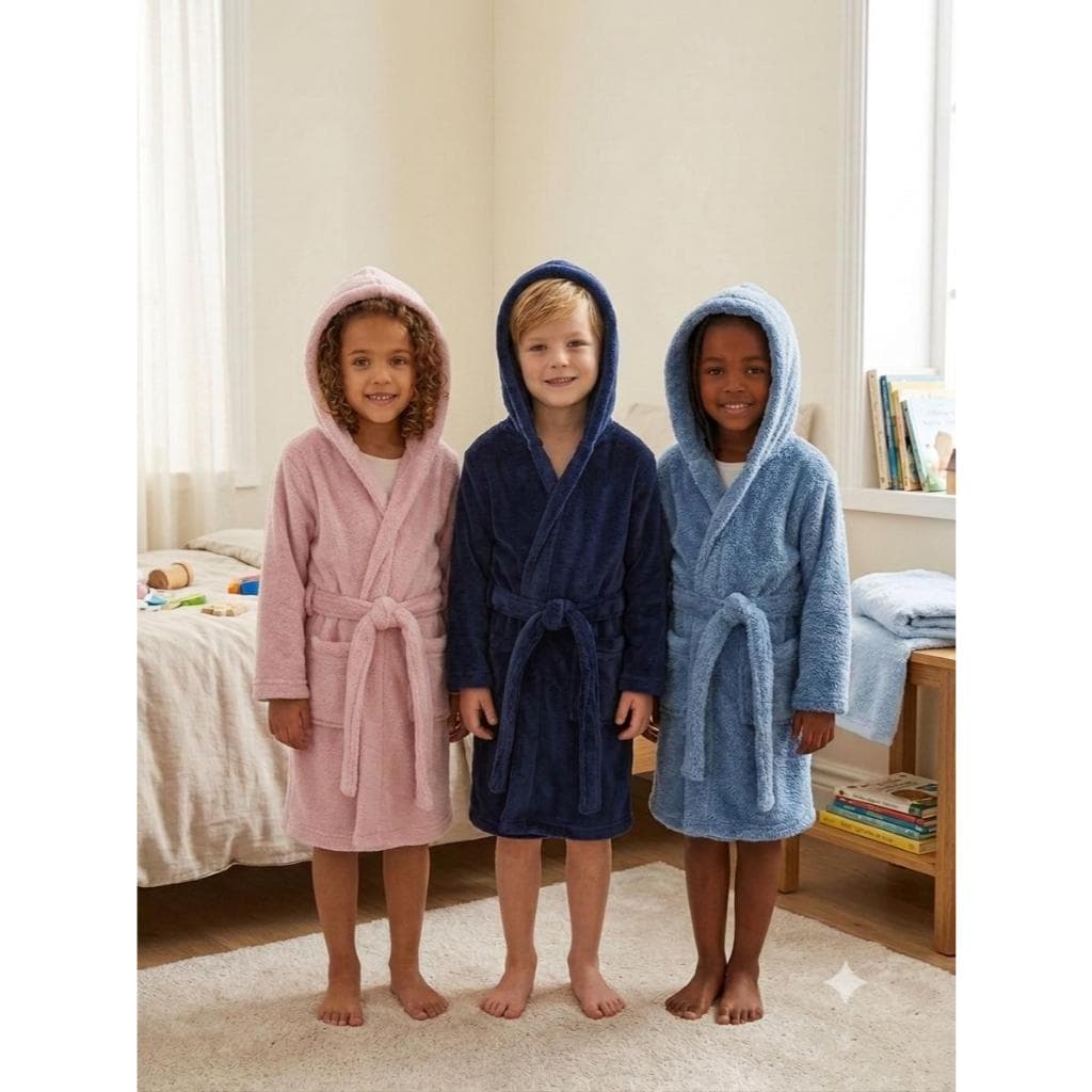 ROUPÃO SOFT FLEECE PELUDINHO COM CAPUZ E MANGA LONGA