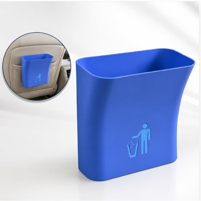 Lixeira Automotiva Compacta para Banco Traseiro Organizador de Carro 15x13x9cm