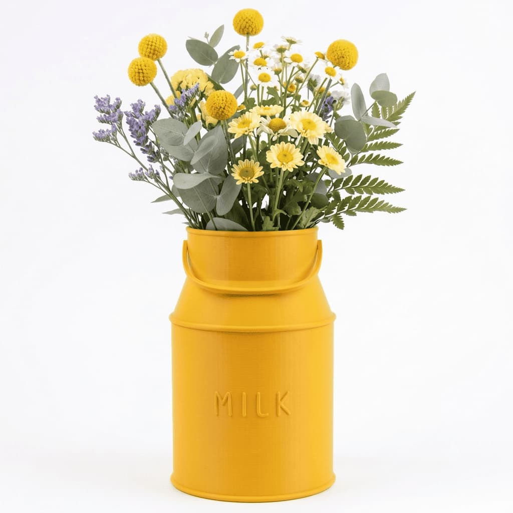 Vaso Decorativo Tonel De Leite Antigo Estilo Rústico Farmhouse Cachepot