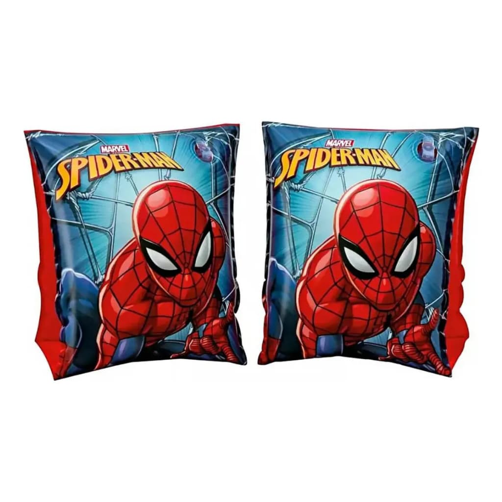 Bóia Braço Inflável Homem Aranha Par 23cm Até 20kg Piscina Infantil Colorida Verão