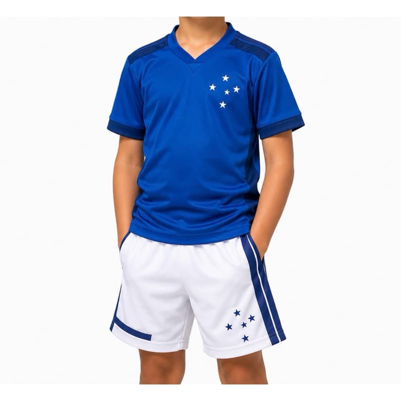 Conjunto Infantil Esportivo Azul Royal Estrelado