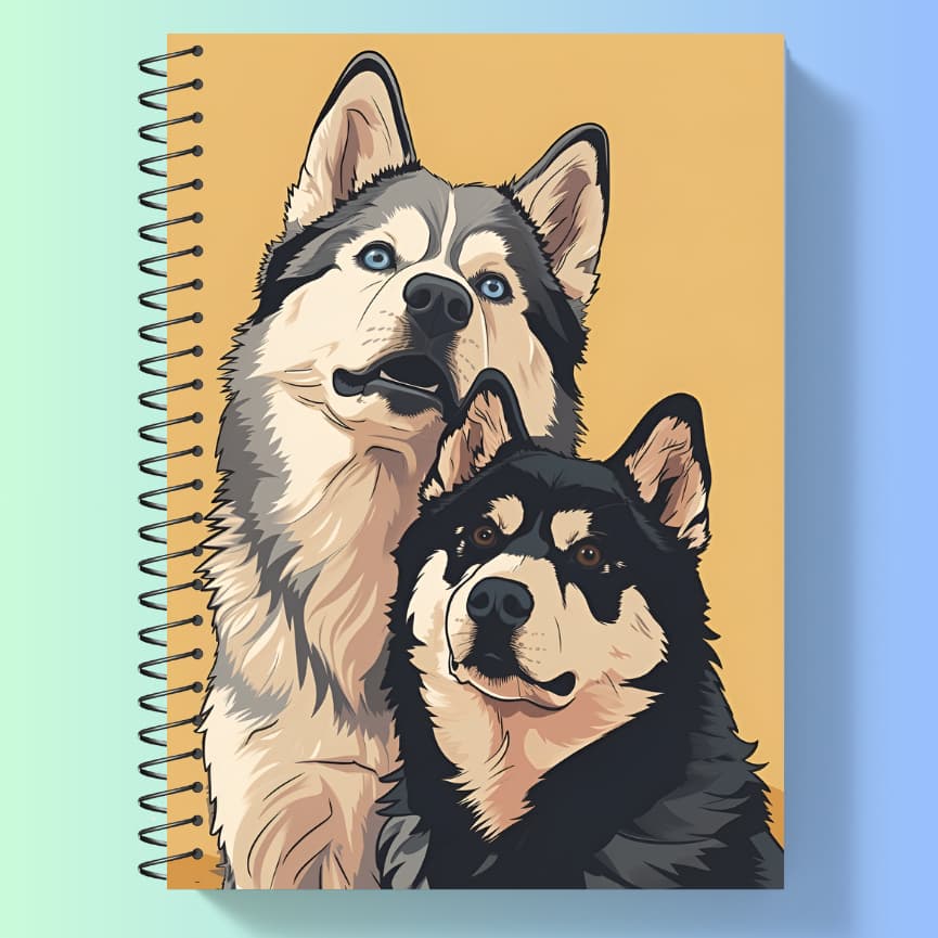 Caderno Cachorro Fofo Universitario Capa Dura 1,10,20 Matérias