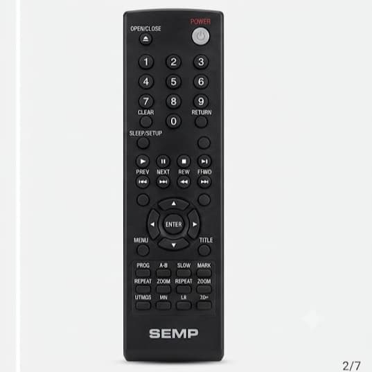Controle Remoto Original Semp Toshiba Para DVD Player - Testado
