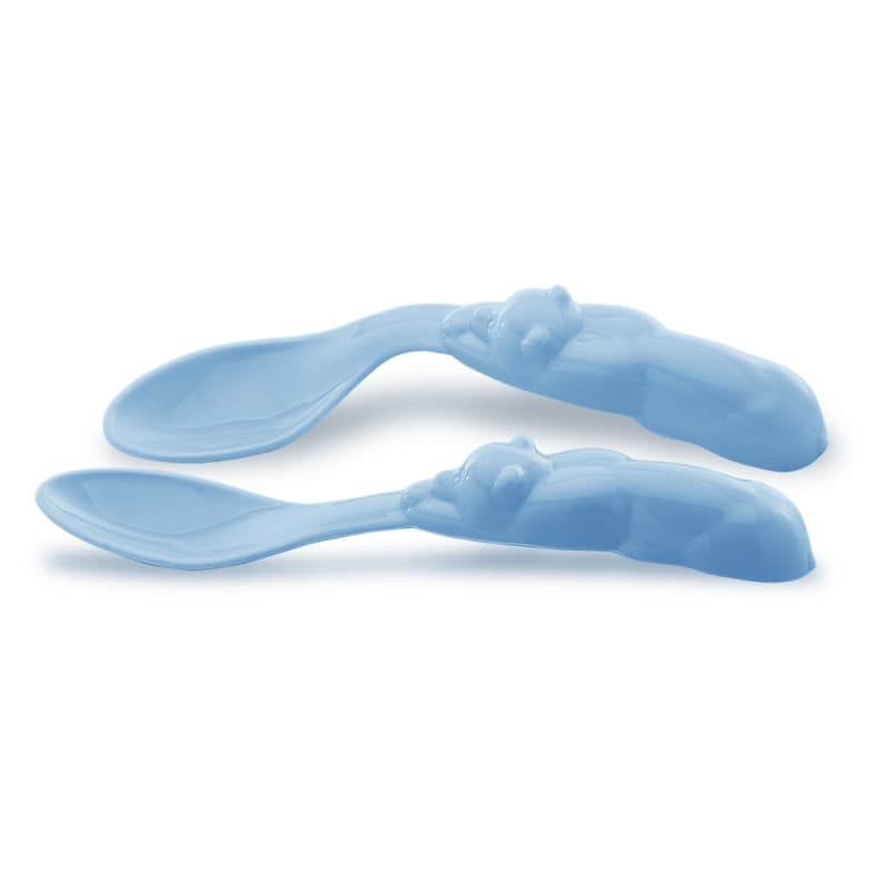 Kit 2 Colheres Infantis Adoleta Para Bebê Introdução Alimentar Livre de BPA Anatômicas