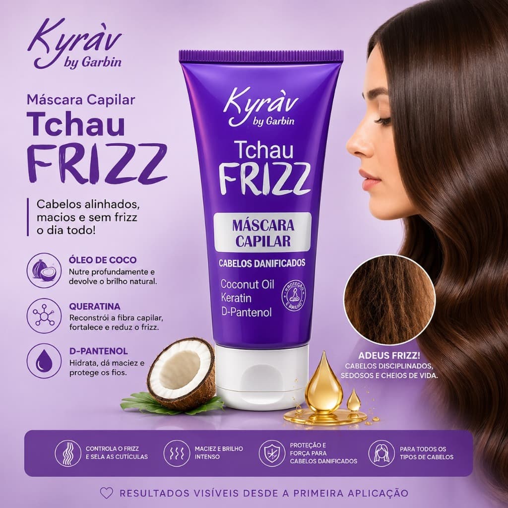 Máscara Capilar Tchau Frizz Kyràv