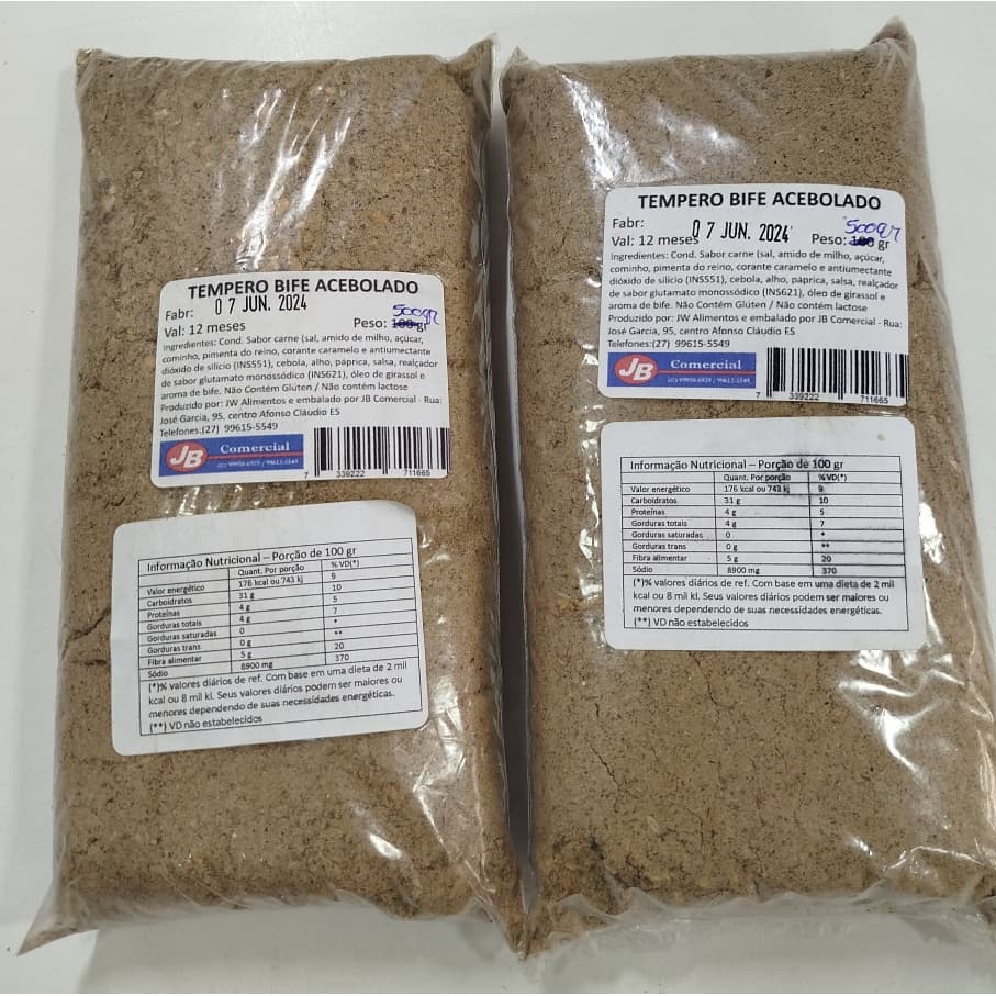Tempero Pronto Bife Acebolado – O Verdadeiro Sabor de Comida Caseira! pct 500gr