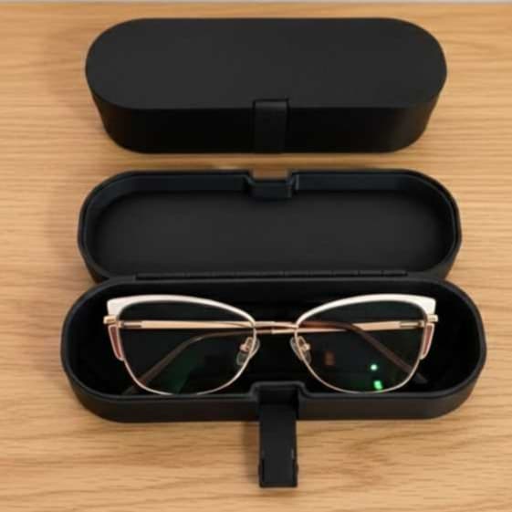 Case Estojo para Óculos Premium Rígido Slim - Protetor de Óculos Moderno
