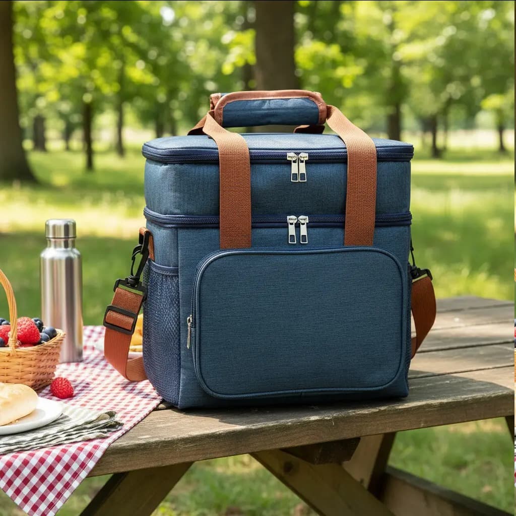 Lancheira Térmica Oxford 13L com 2 Divisórias
