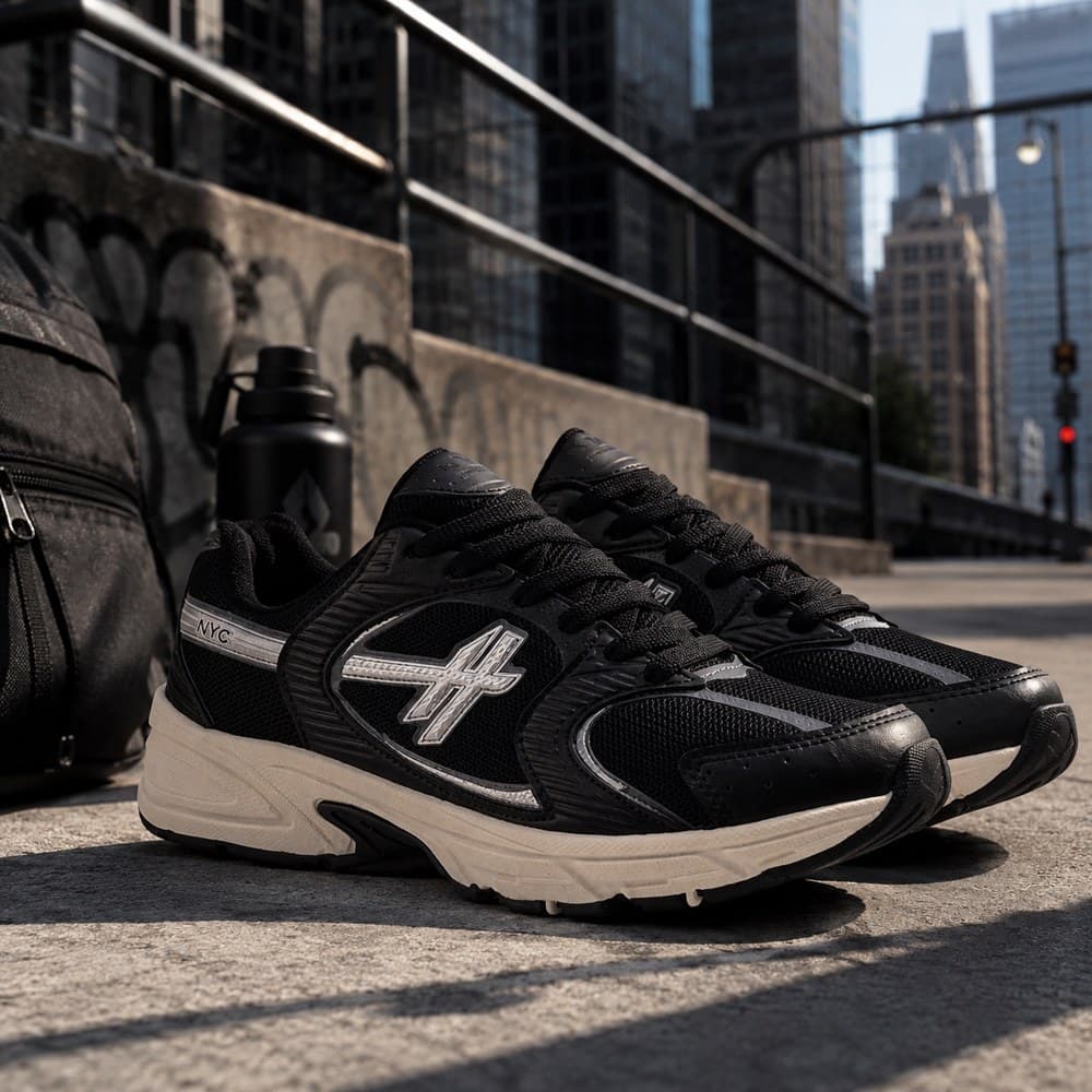 Tênis Masculino Academia NEW YORK CITY SHOES – Esportivo -Leve e Resistente Adulto