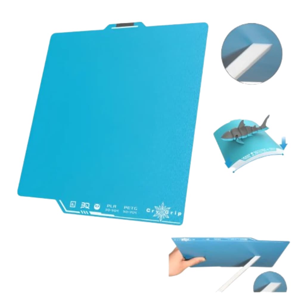 Placa Fria Pei Mesa Cryogrip Pro Frostbite Biqu Bambu Lab A1 P1, X1 e  A1 Mini Impressora 3D
