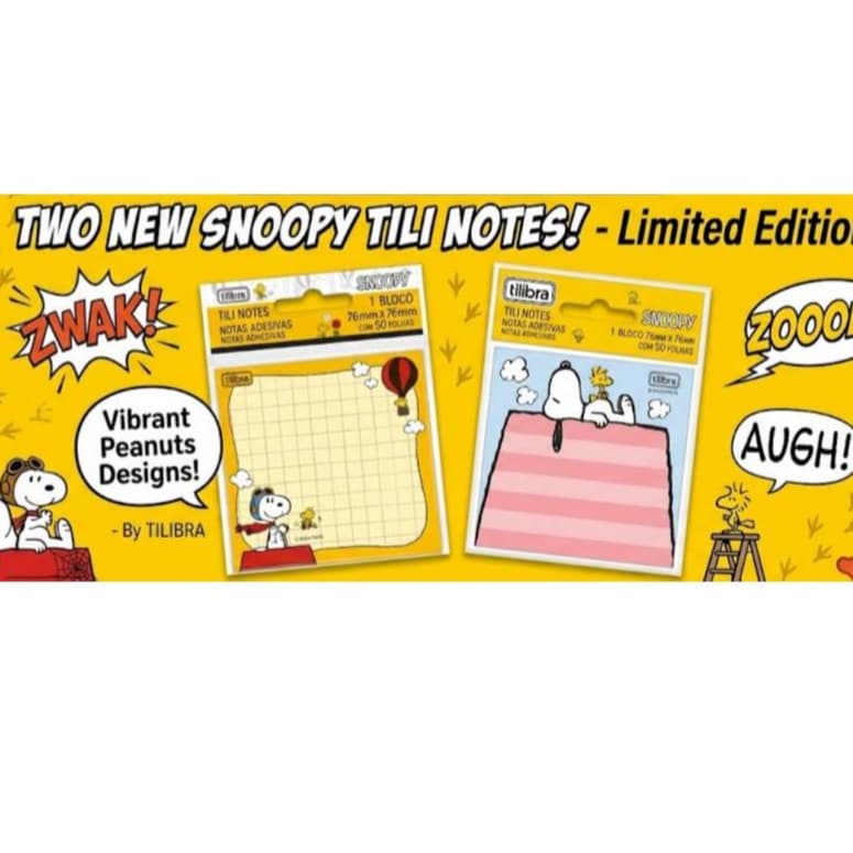 TILI NOTE SNOOPY TILIBRA 76X76X50FL SHOW