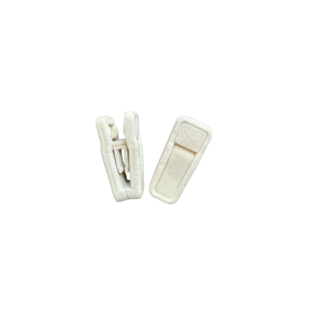 Kit 10, 30 ou 50 Presilhas De Veludo Para Cabides Slim Bege
