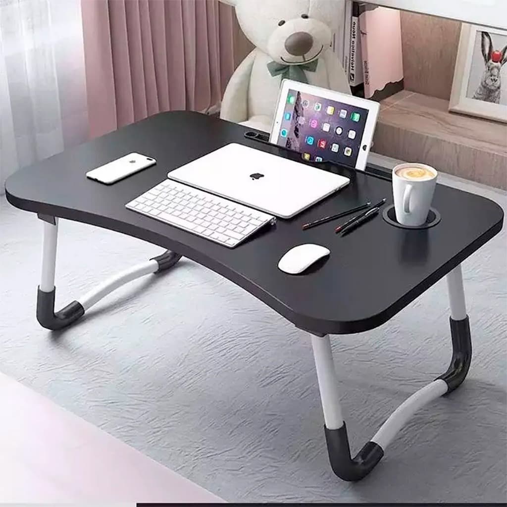 Mesa Dobrável Portátil Notebook Cama Home Office Refeição Café Estudo Mesa Multiuso Ajustável
