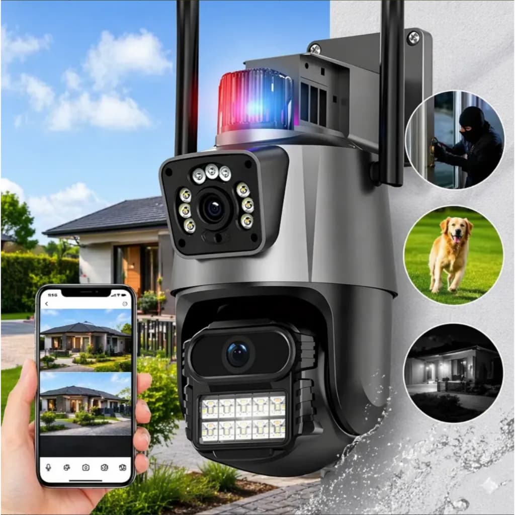 Câmera Segurança  Wifi P11 Lente Dupla 6mp Full Hd
