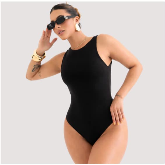 Maiô Feminino Adulto Confortável Verão praia body SUPLEX