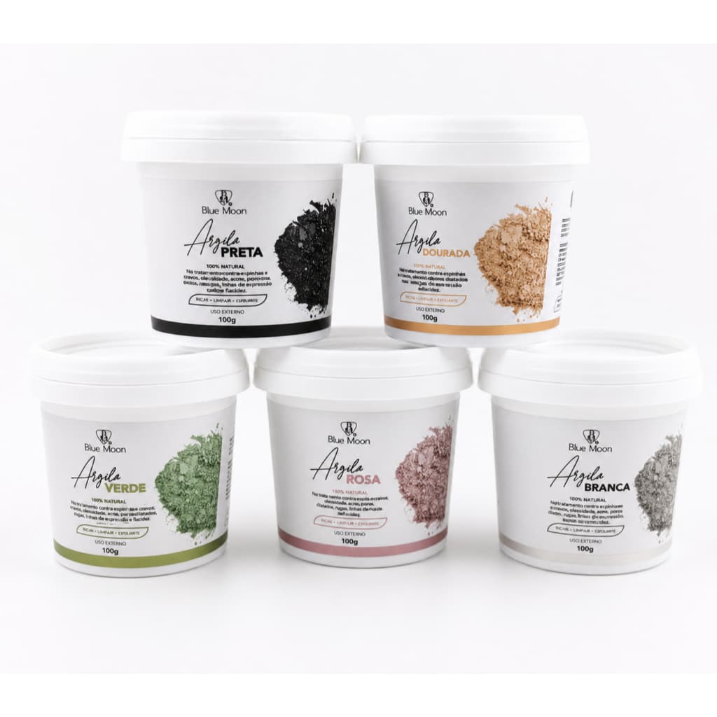 Argila Facial Limpeza Profunda Controle de Oleosidade Pele Macia e Iluminada Skincare