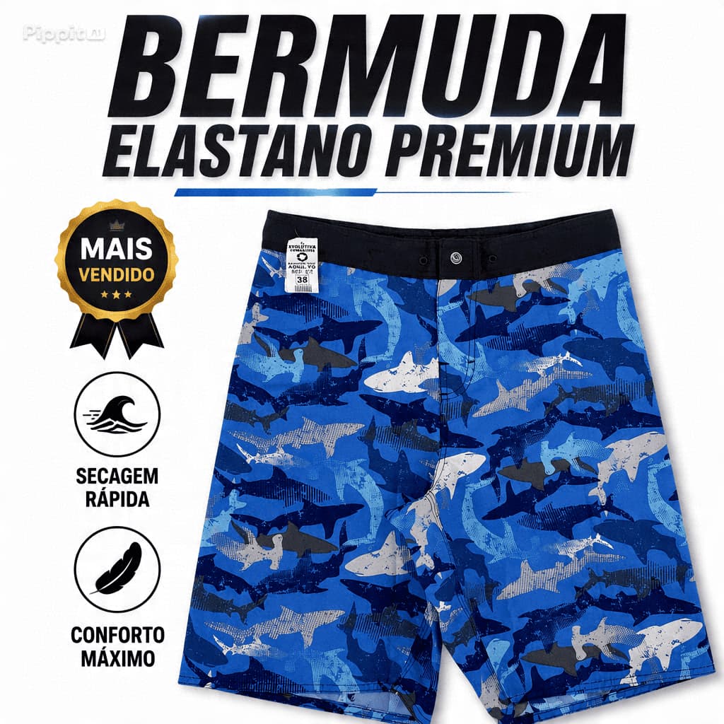 Bermuda Masculina Tactel Elastano Academia Treino Fitness Com Bolso