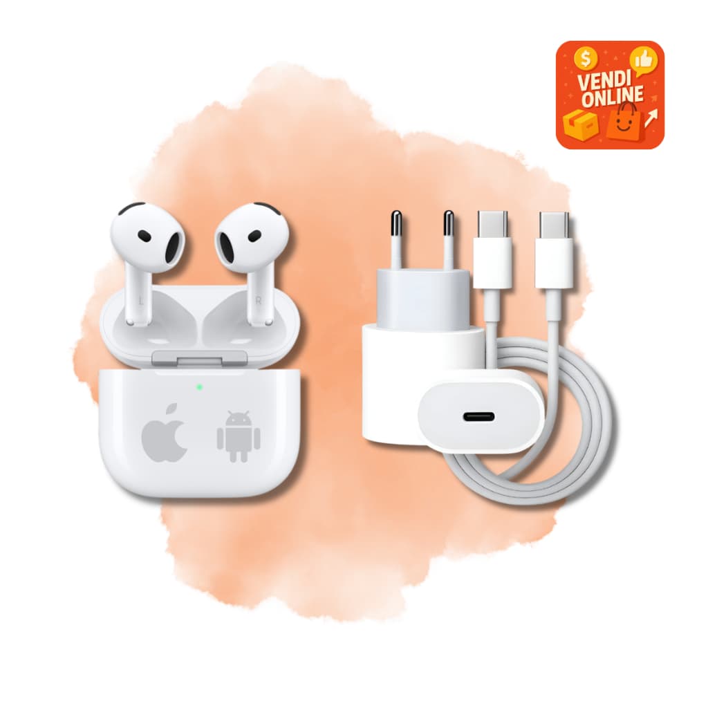 Fone Bluetooth Premium + Carregador 35W USB-C | Áudio potente, design moderno e USB-C de Carregamento Rápido