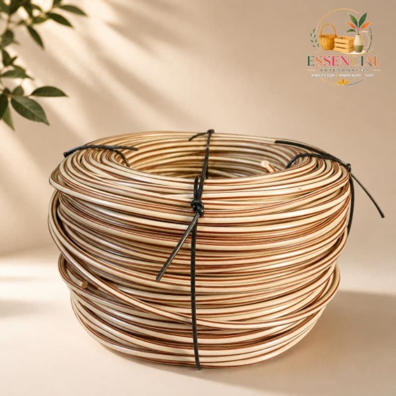 Cordão Junco Fibra Sintética 8mm Resistente UV e Produção Sustentável, 175 Metros