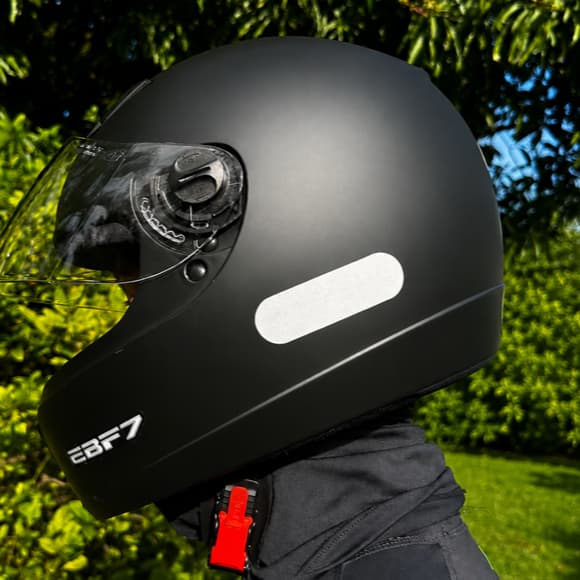 CAPACETE EBF 7 NEW PRETO FOSCO BÁSICO CLASSICO MOTOBOY BARATO ORIGINAL + CHAVEIRO PERSONALIZADO
