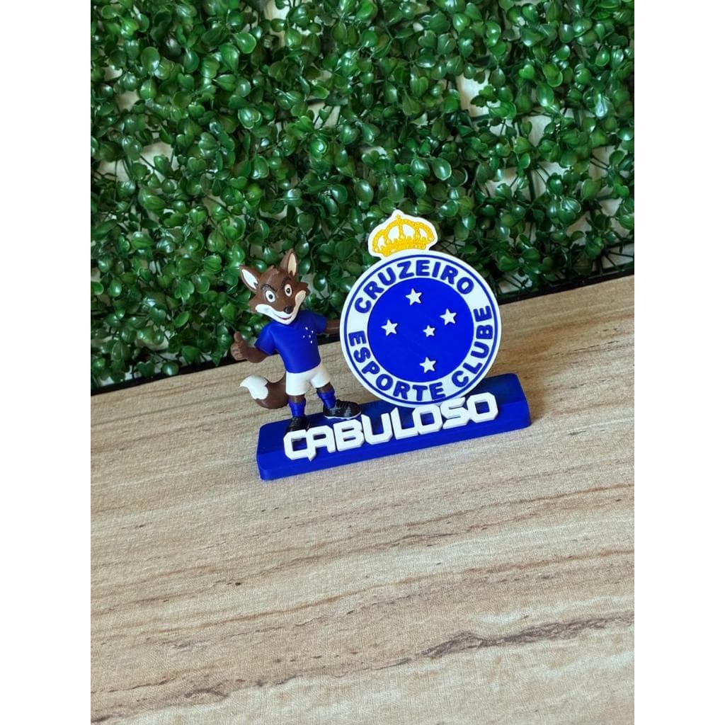 🦊💙 Enfeite de Mesa Cabuloso – Cruzeiro