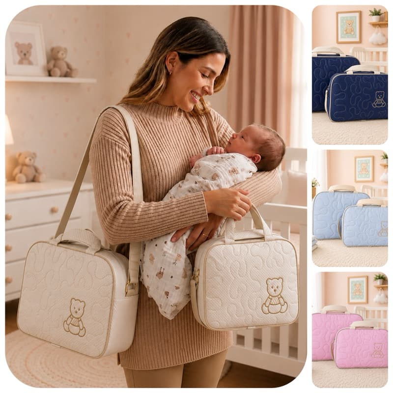 kit 2 Bolsas Saida Maternidade Super black Promoção