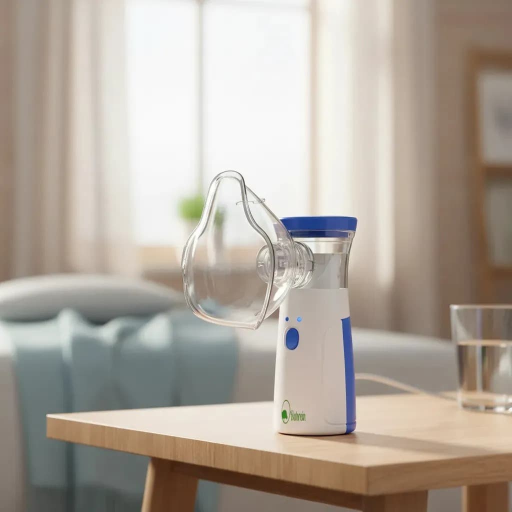 Inalador Nebulizador Portátil Mesh Silencioso USB ou Pilhas Adulto e Infantil com Máscaras