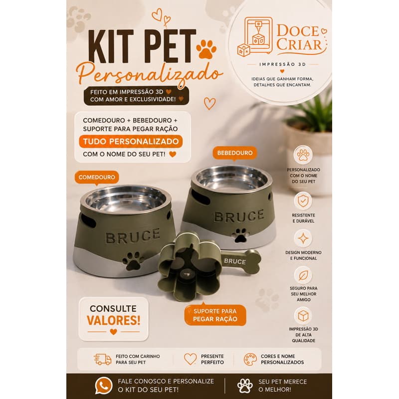 KIT PET personalizado e completo