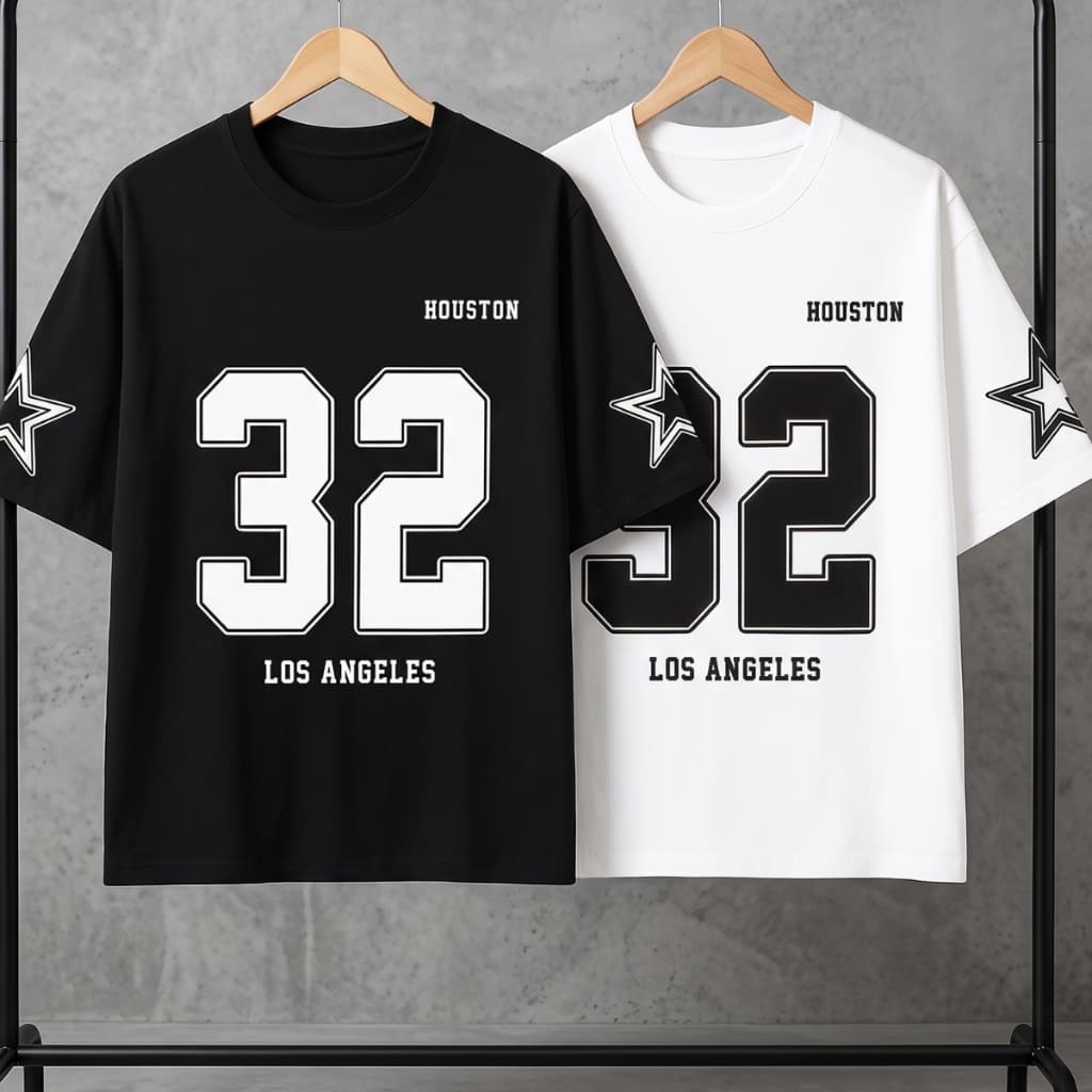 Kit 2 Camisetas Oversized Streetwear Unissex Estampadas Premium Algodão Estilo Street