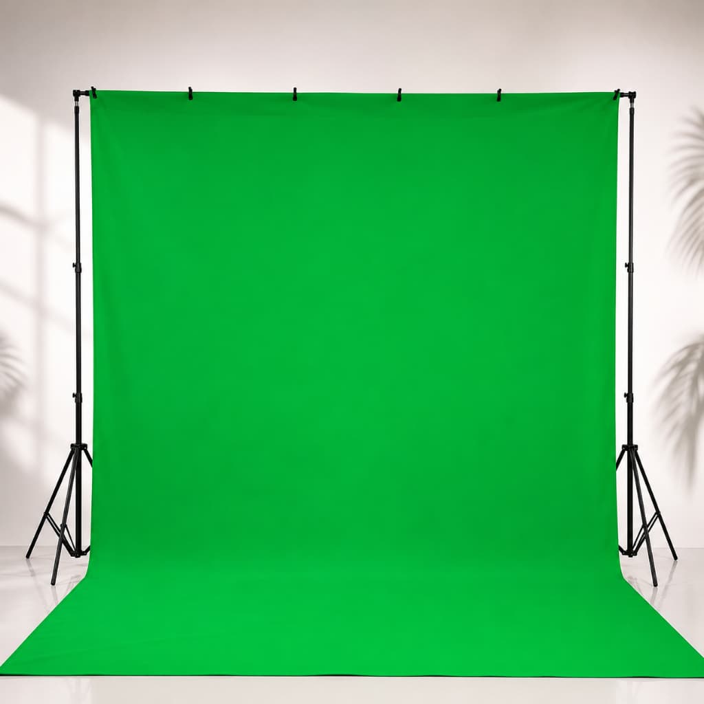 Tecido Chroma Key Fundo Infinito 2x1,85m Verde Branco Preto para Fotos e Vídeos Youtuber Original