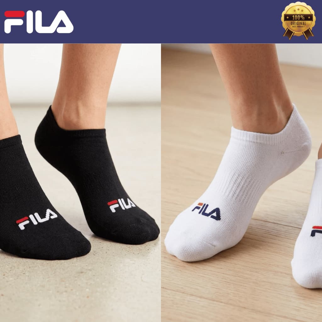 Kit 3 pares Meia Fila Unisex Lisa Light Cano Curto Conforto Canelada Original F23L00222