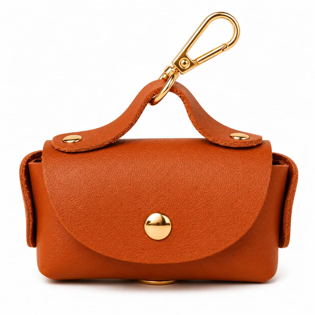 Bolsa para saquinho higiênico coletor pet / Suporte Porta Saquinhos Higiênicos Cata Caca Pet Em Couro Pu