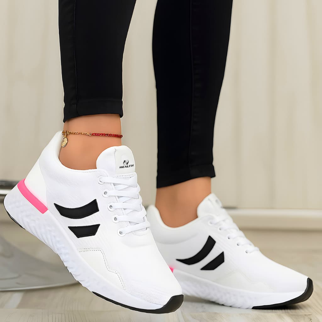 Tênis Feminino Esportivo Academia Lançamento Respirável Tendência Trabalho Lazer Promoção Original