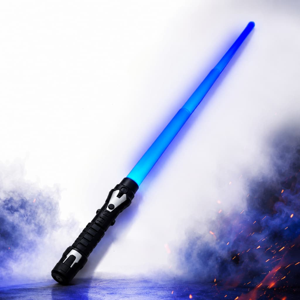 Espada Sabre de Luz Retrátil 67cm Com Luz e Som Brinquedo