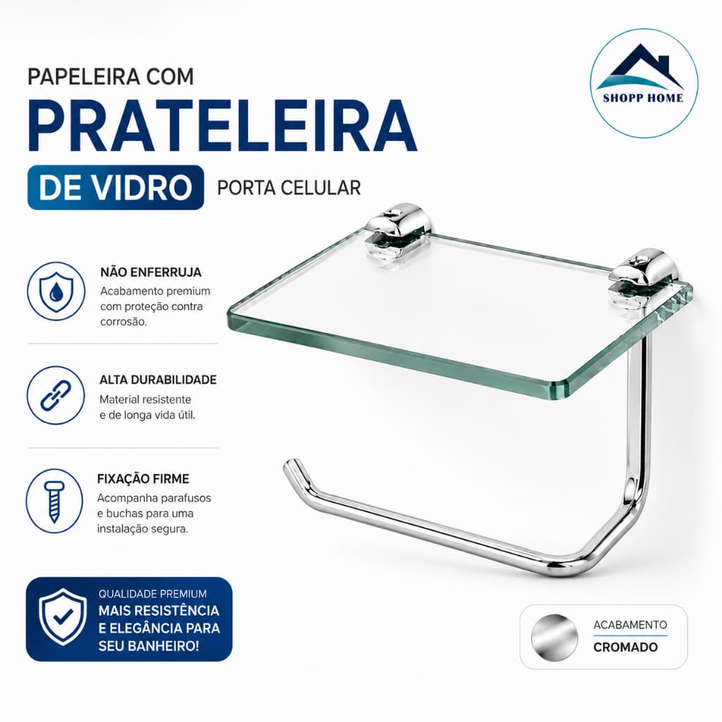 Suporte Para Papel Higiênico Porta Celular Incolor . Papeleira Porta Papel Higiênico Com Porta Celular Luxo