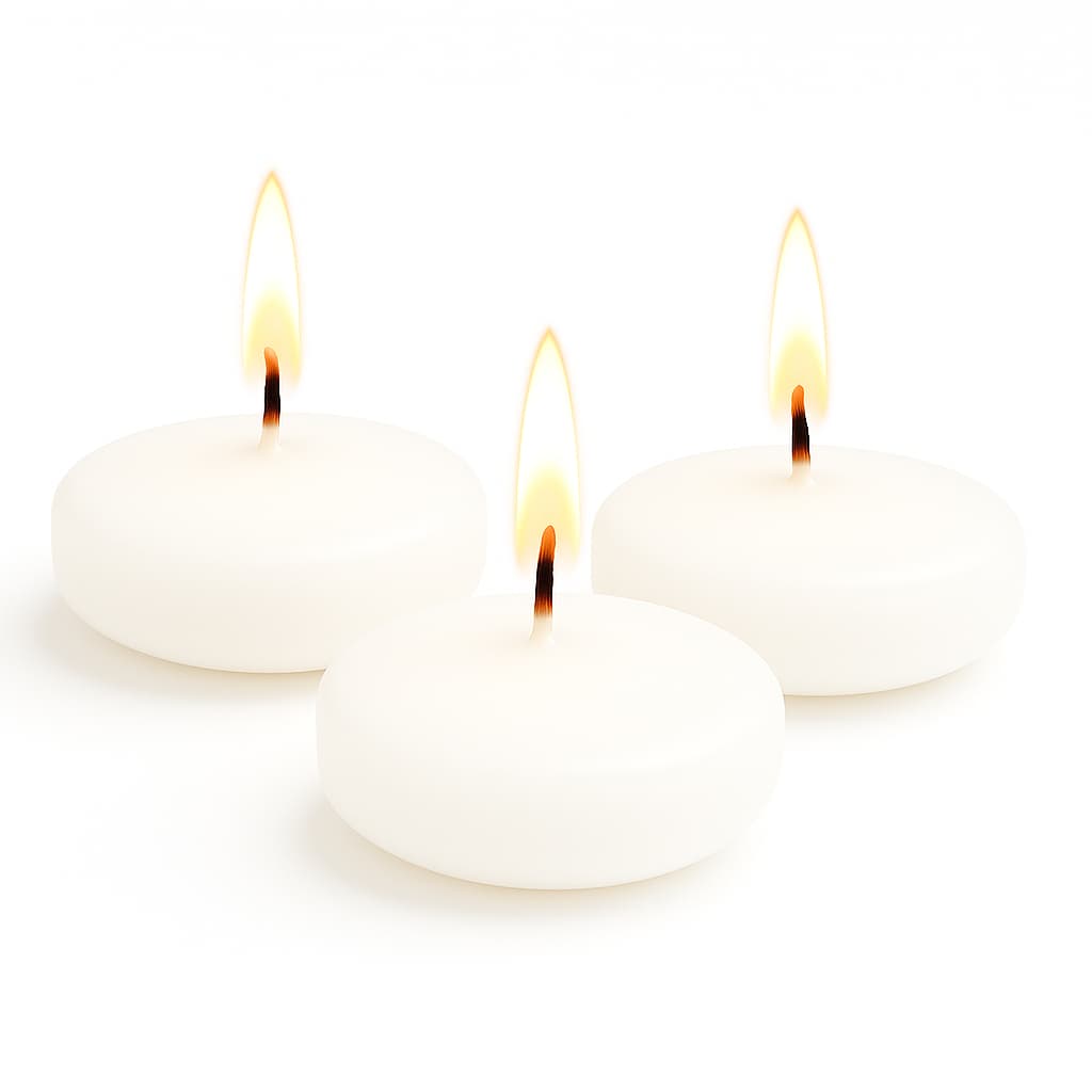 3 Vela Flutuante para Festa Decoração Vela que Flutuam Ficam Acesas Até 18 Horas