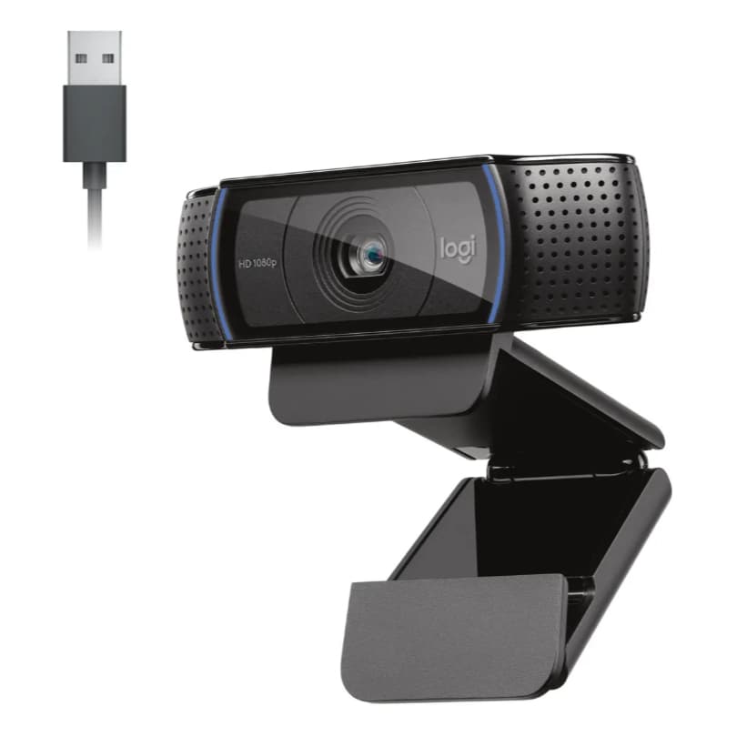 Webcam C920s Pro Full HD Logitech com Microfone Preto