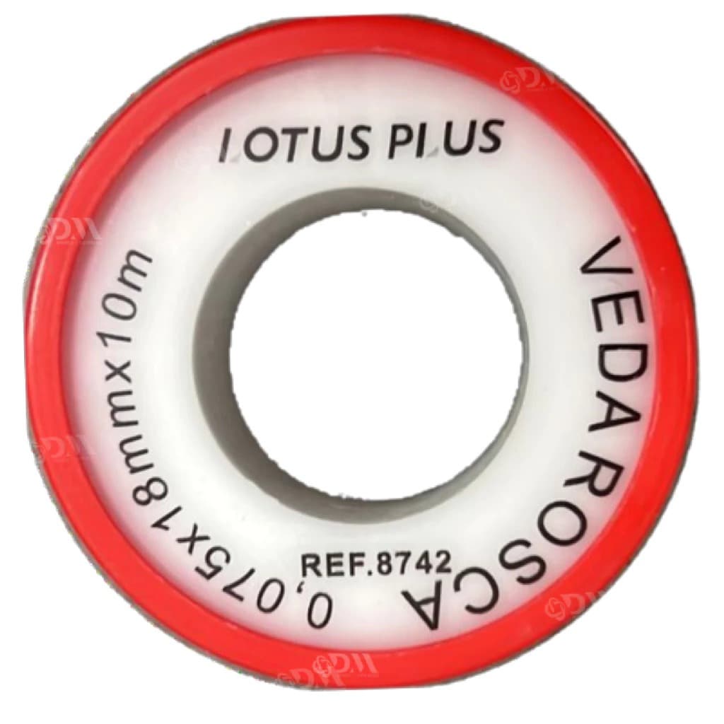 10 Unidades De Fita Veda Rosca 18mm x 10 Metros| 8742 Lotus