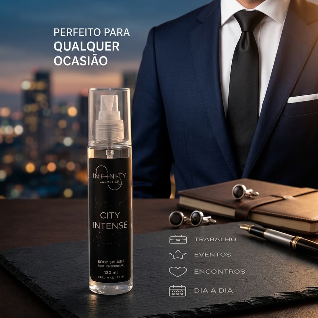 Body Splash Masculino Premium 120ml Fragrância Doce Amadeirada Longa Duração Perfume Suave
