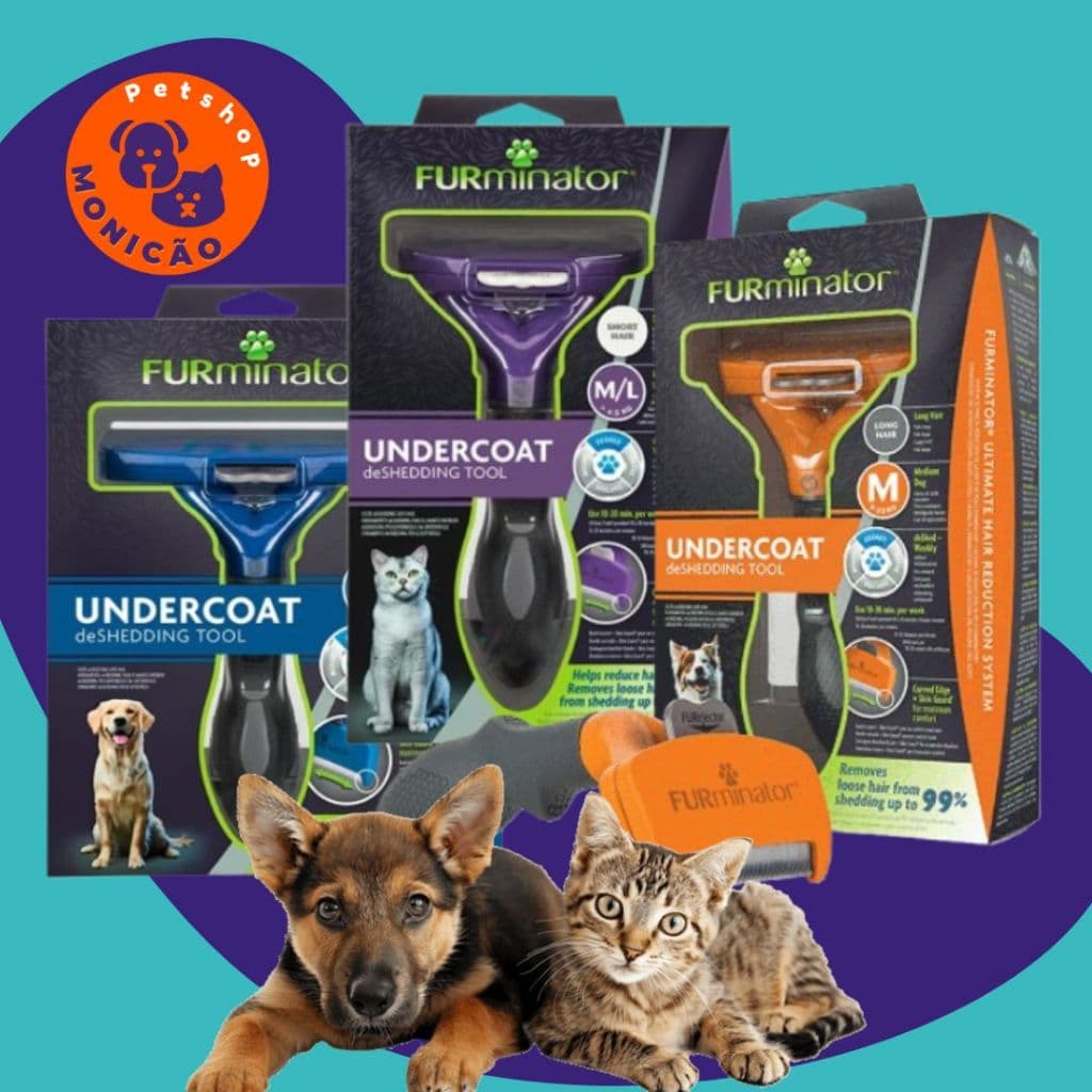 Furminator Escovas para pelos longos e morto