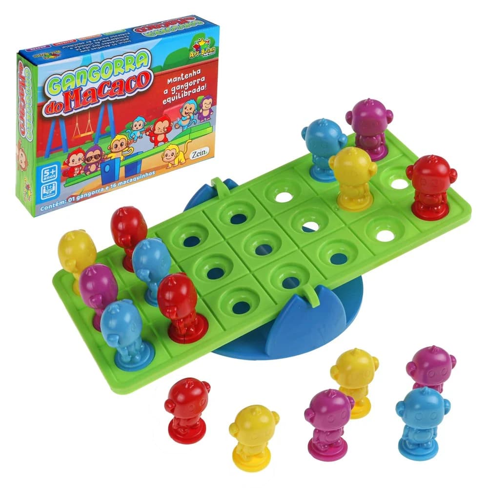 Jogo Gangorra do Macaco – Brinquedo de Equilíbrio Divertido