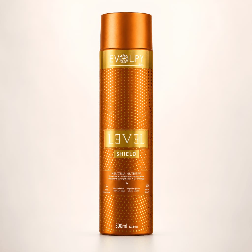 Keratina Nutritiva Hidrolisada Level Evolpy Liss 300ml Reconstrução Capilar e Reposição de Massa
