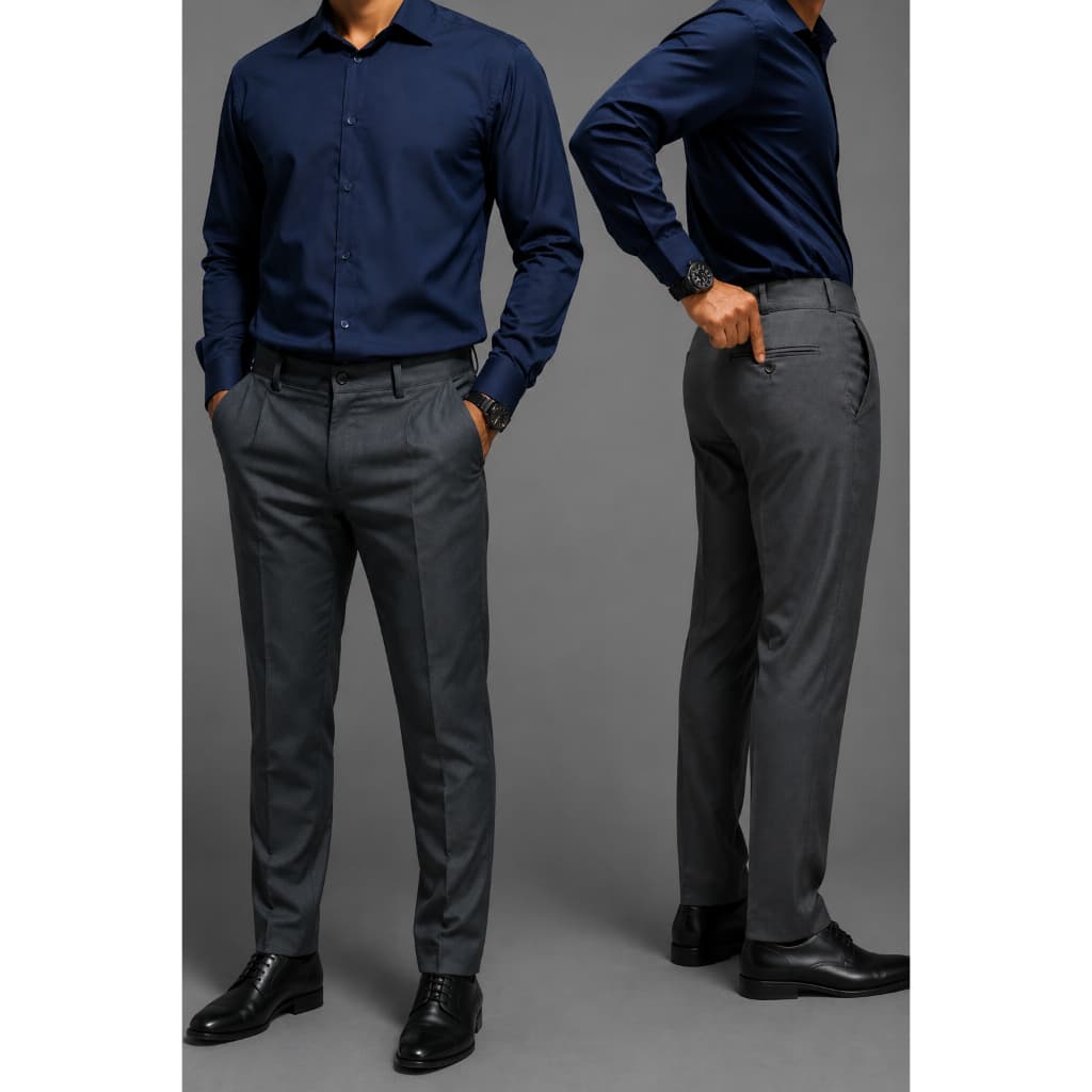Kit Calça E Camisa Masculina Social Slim Para Congresso E Trabalho Otimo Custo Beneficio