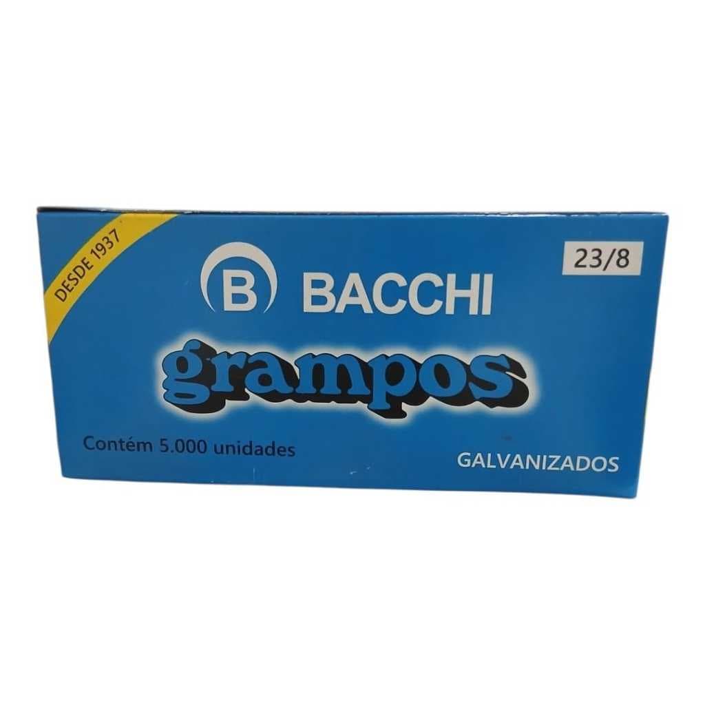 Grampos Bacchi - 23/8 - Galvanizados para grampeador manual com 5000 grampos.