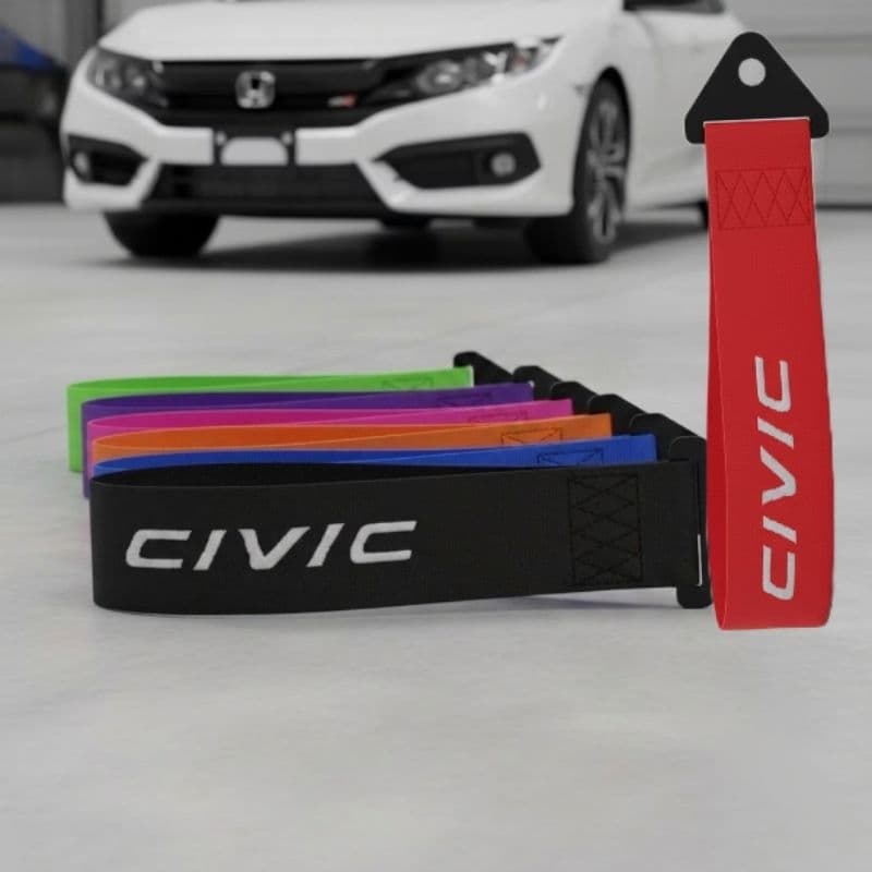 Tow Strap Hook Cinta De Reboque Fita Esportiva New Civic
