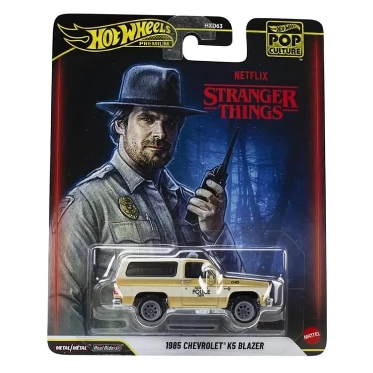 NOVO Hot Wheels Premium Pop Culture - 1985 Chevrolet K5 Blazer - Stranger Things Carrinho Hot Wheels
